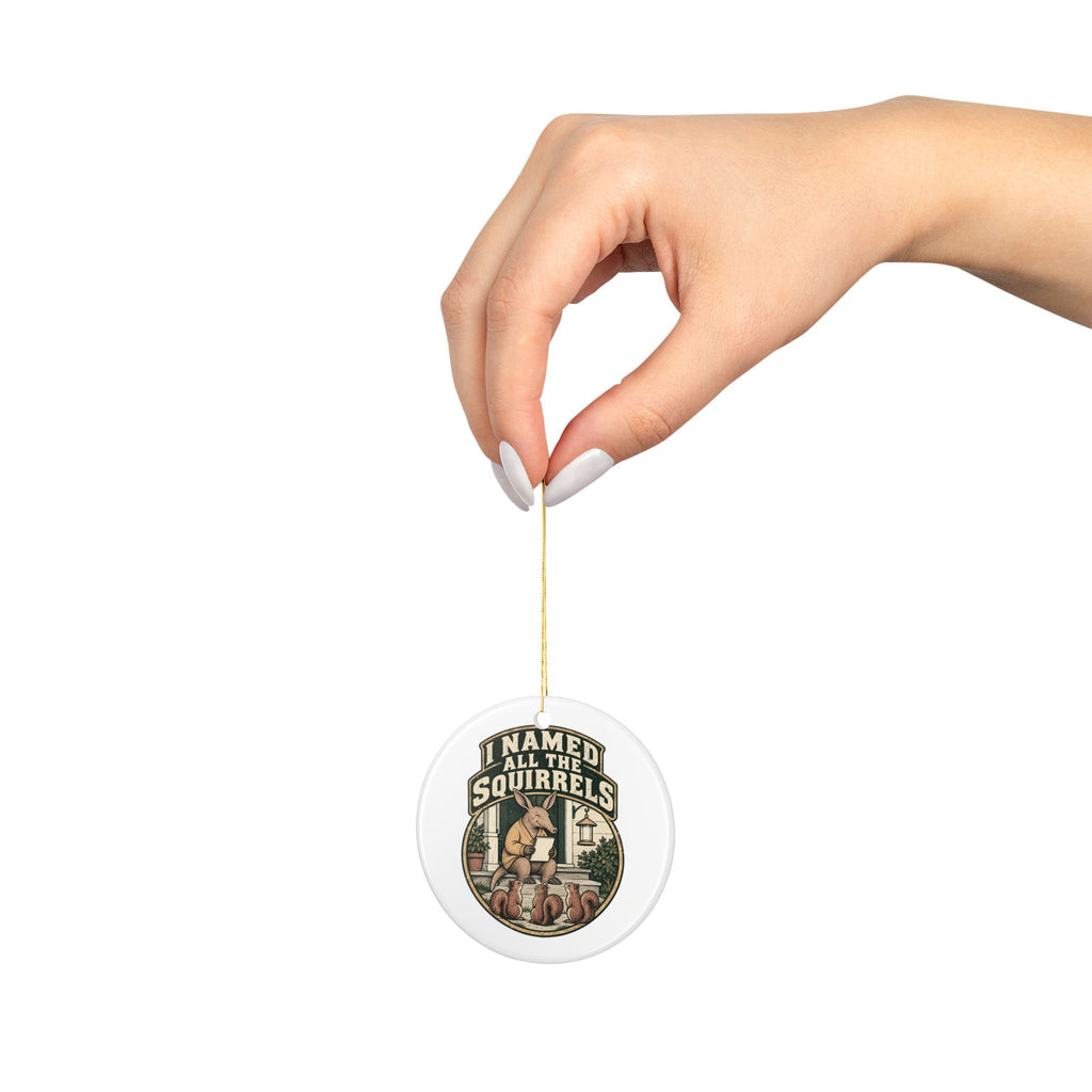 I Named All The Squirrels Ornament, Funny Retirement Gift for Coworker, Retired Christmas Gift, Christmas Ornament 2026