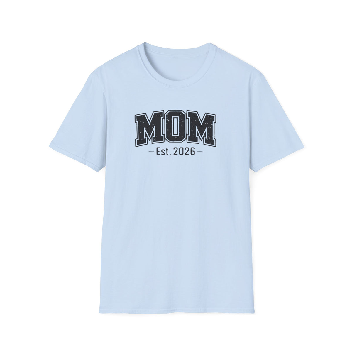 Mom Est. 2026 T-Shirt — Vintage Collegiate New Mom Tee