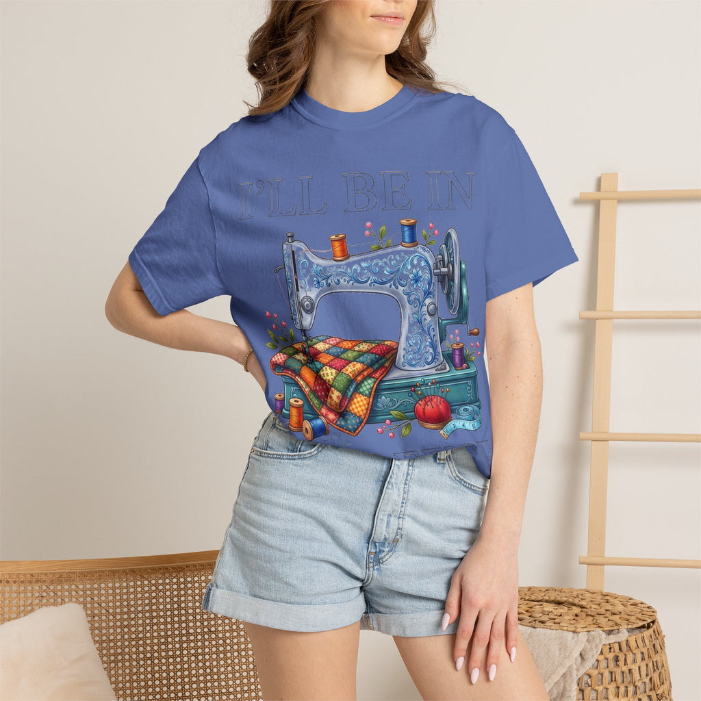 I'll Be In My Office Sewing Shirt, Vintage Sewing Machine Quilter Tee, Funny Seamstress Shirt, Quilter Gift