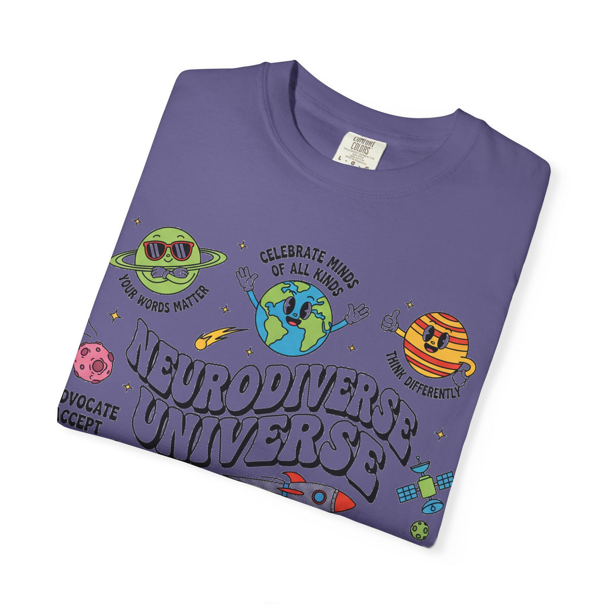 Neurodiverse Universe Bold Shirt, Celebrate Minds Of All Kinds Tee, Neurodiversity Pride Shirt, Advocate Gift