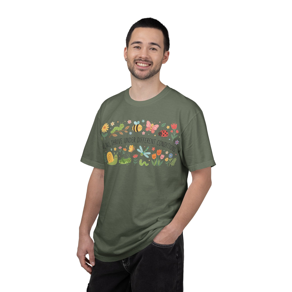 We All Thrive Under Different Conditions Shirt, Neurodiversity Garden Tee, Inclusion Teacher Shirt, SPED Gift