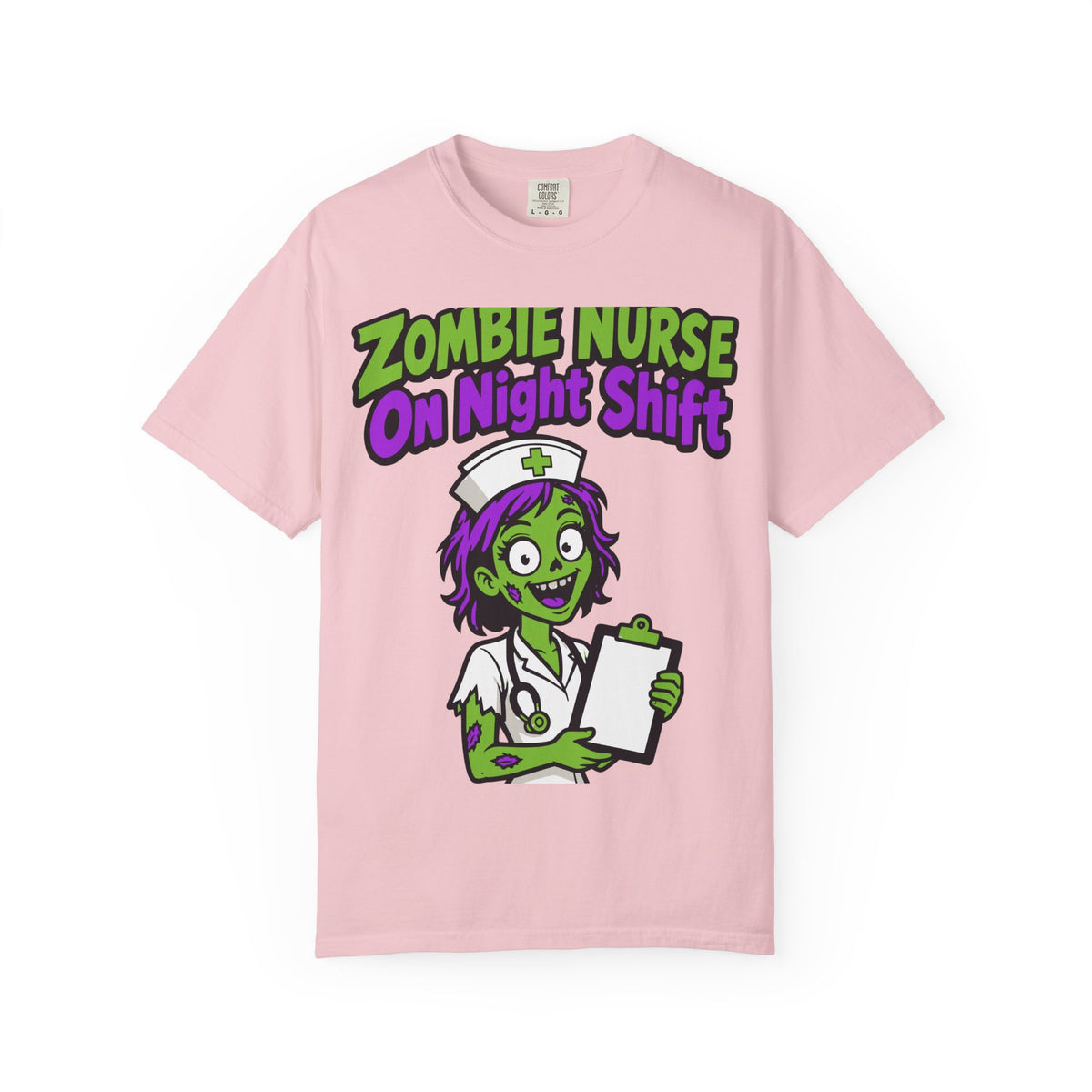Zombie Nurse On Night Shift Halloween Shirt, Funny Nurse Zombie Tee