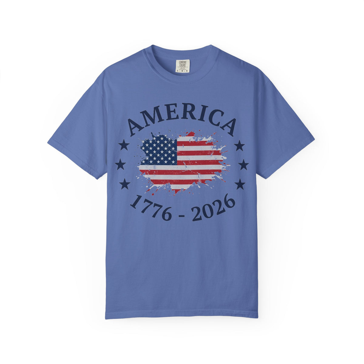America 1776 2026 Shirt, Distressed Flag Oval Tee, Patriotic 250th Anniversary Shirt, Fourth Of July Gift