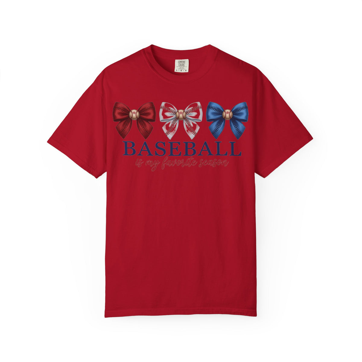 Baseball Is My Favorite Season Shirt, Coquette Baseball Bows Tee, Baseball Mom Shirt, Game Day Gift