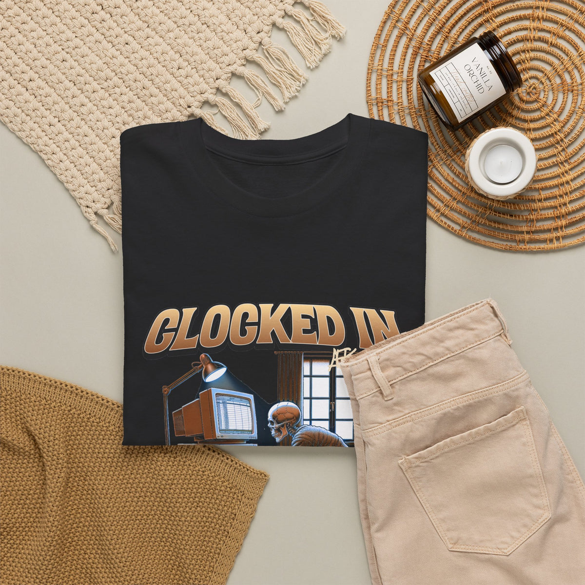 Clocked In AFK T-Shirt | Funny Office Humor Graphic Tee