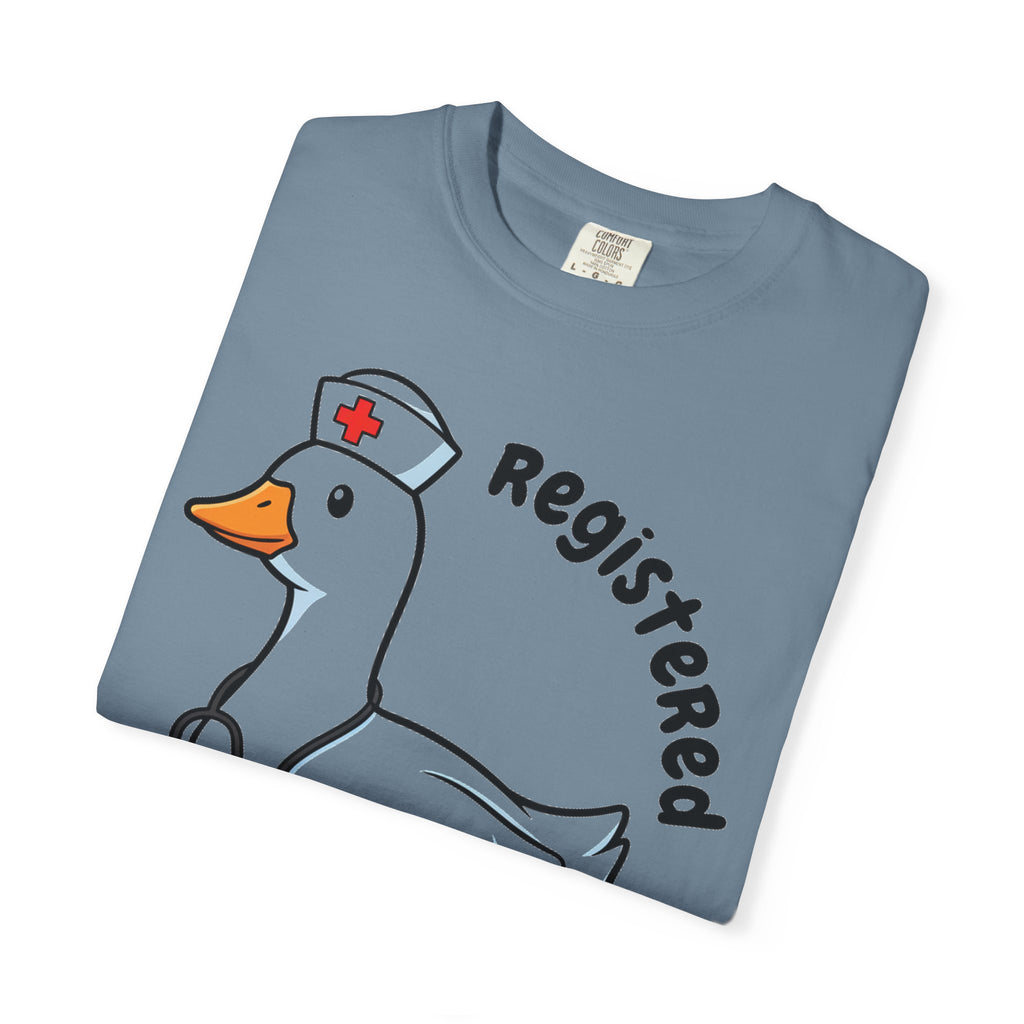 Registered Silly Goose Curved Shirt, Nurse Goose Stethoscope Tee, Funny Nurse Shirt, RN Gift