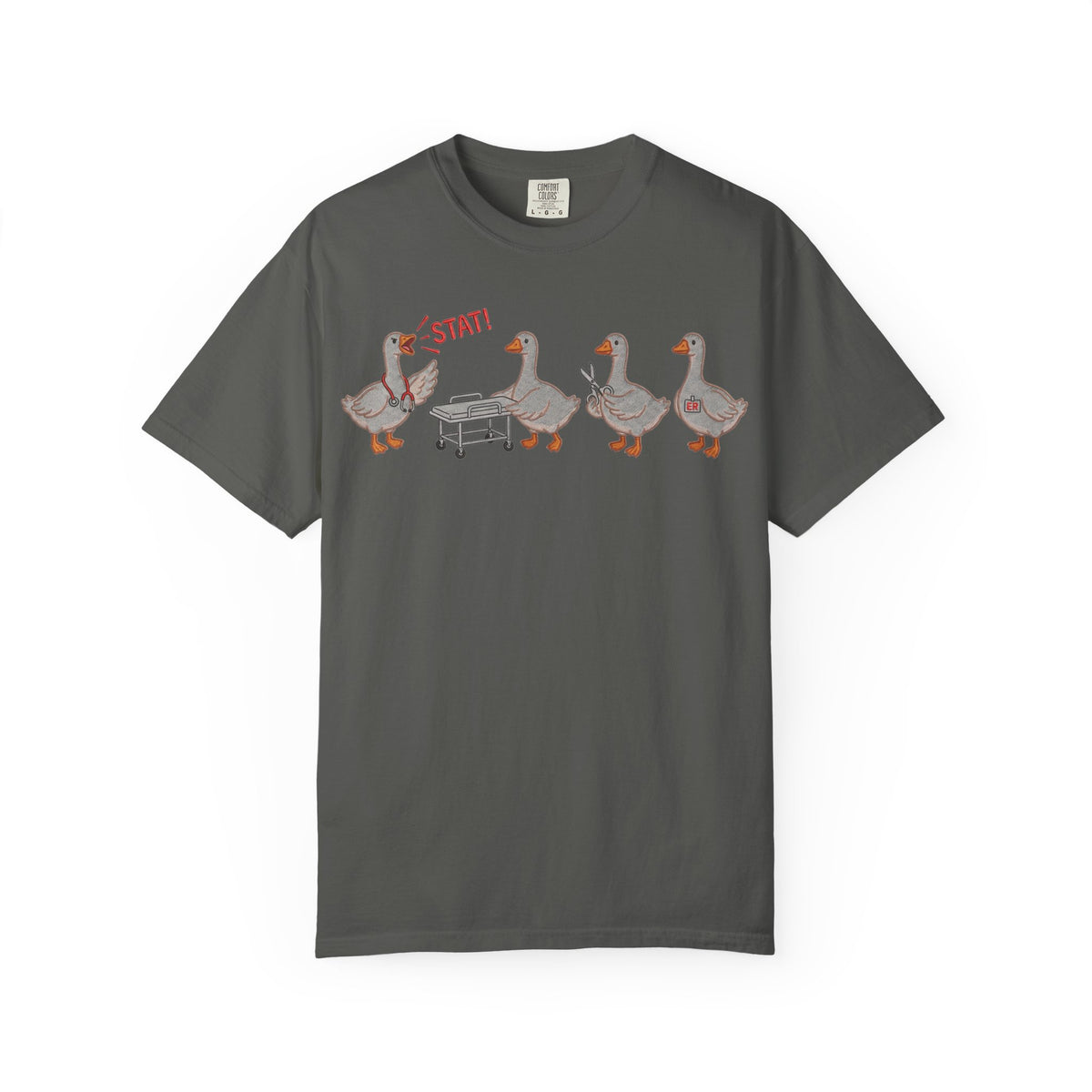 Nurse Goose Squad Stat Shirt, Funny ER Geese Tee, Night Shift Nurse Shirt, RN Team Gift