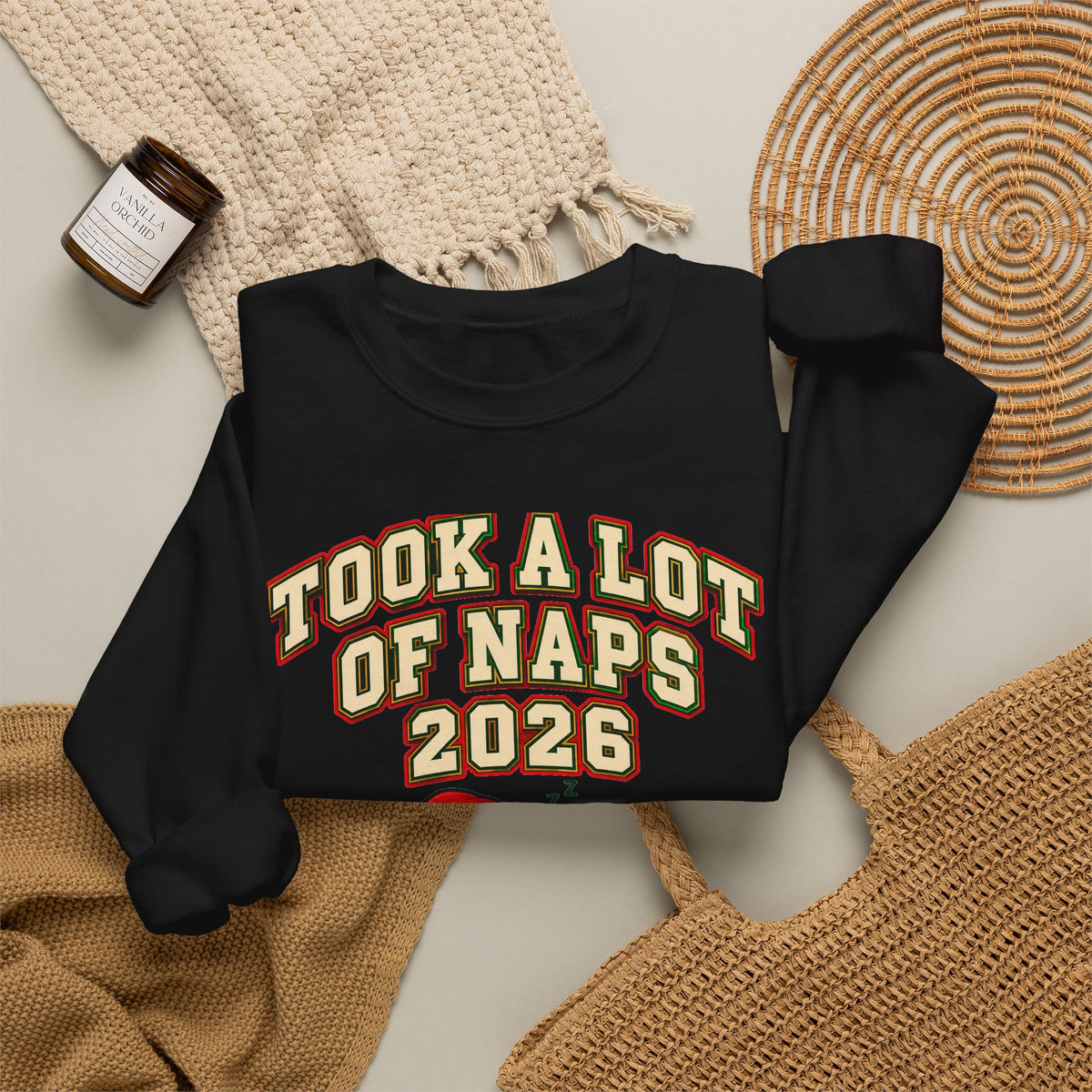 Funny Christmas Ornament Took A Lot Of Naps 2026 Mug Sweatshirt Dated Keepsake Gift for Dad New Parent Tired Mom Sloth