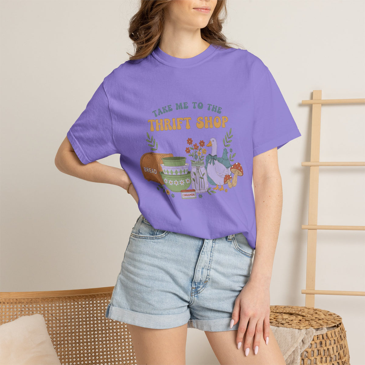 Take Me To The Thrift Shop Tall Shirt, Thrifted Treasures Still Life Tee, Vintage Lover Shirt, Thrifting Gift