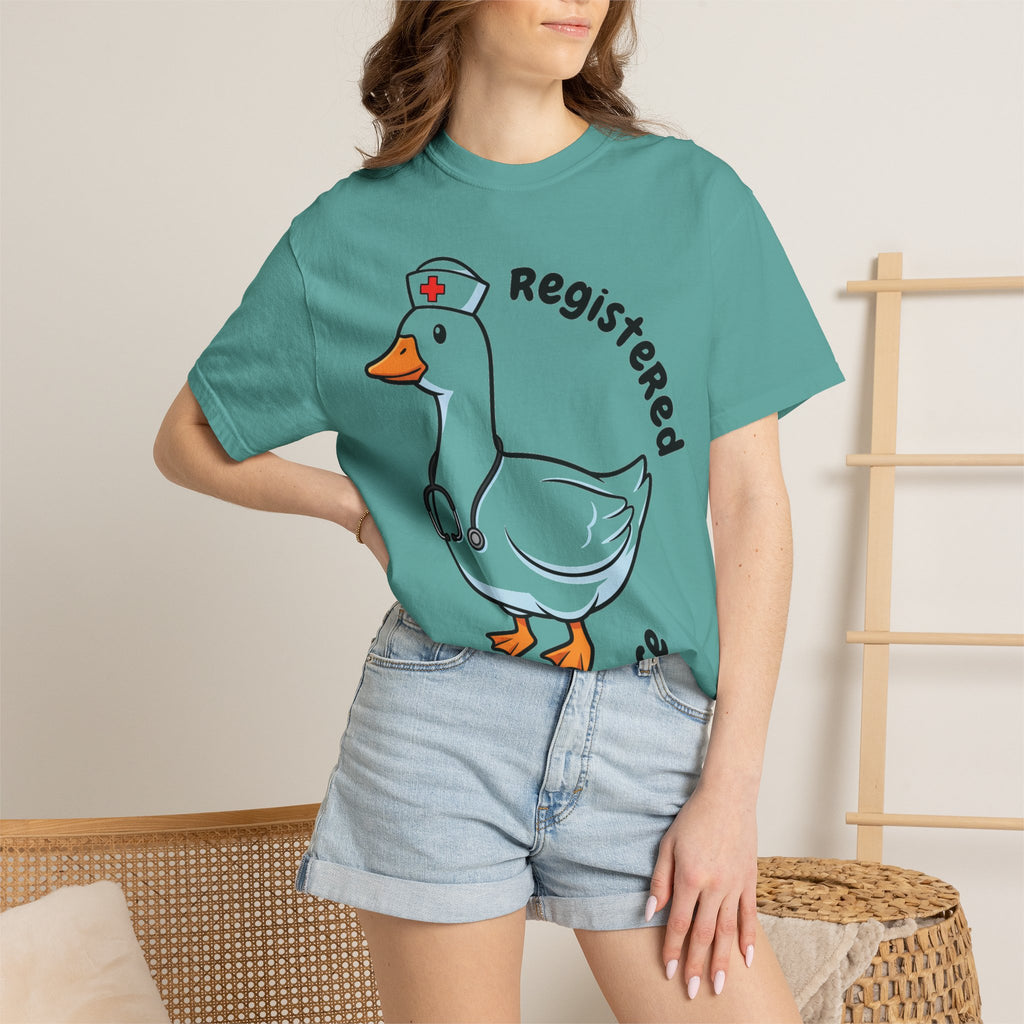 Registered Silly Goose Curved Shirt, Nurse Goose Stethoscope Tee, Funny Nurse Shirt, RN Gift