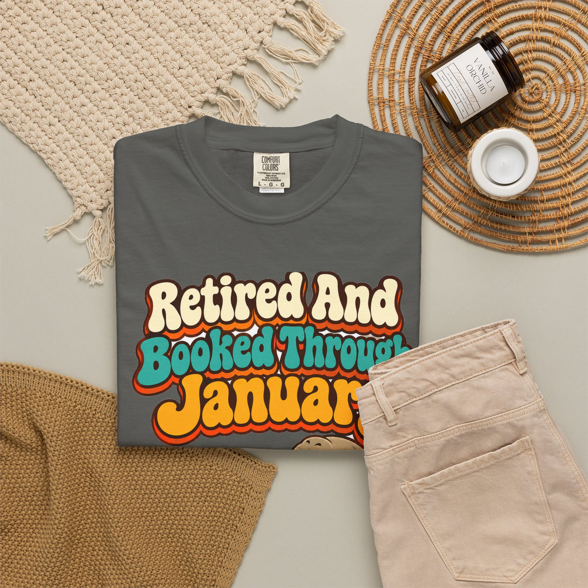 Retired And Booked Through January Shirt | funny retirement gift