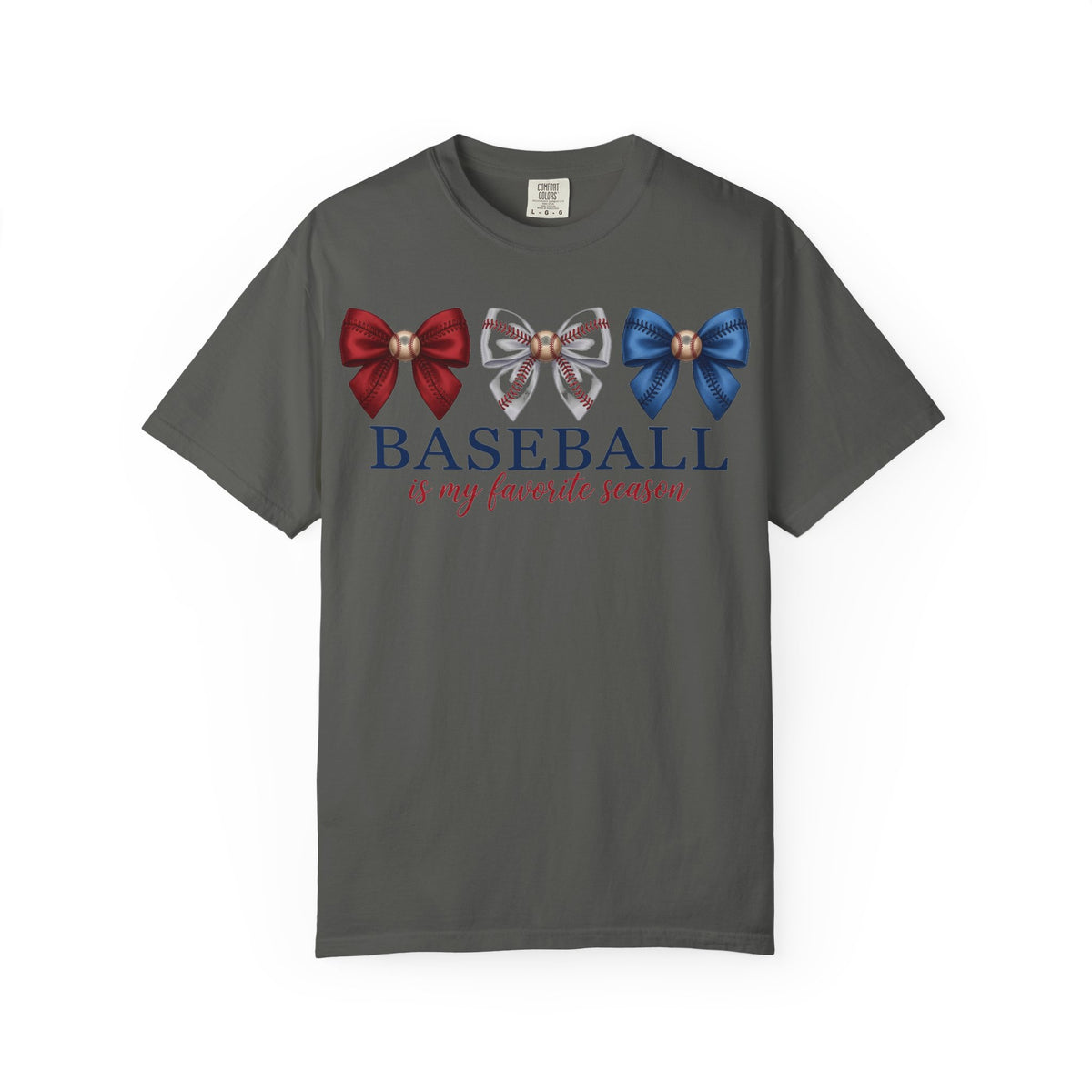 Baseball Is My Favorite Season Shirt, Coquette Baseball Bows Tee, Baseball Mom Shirt, Game Day Gift