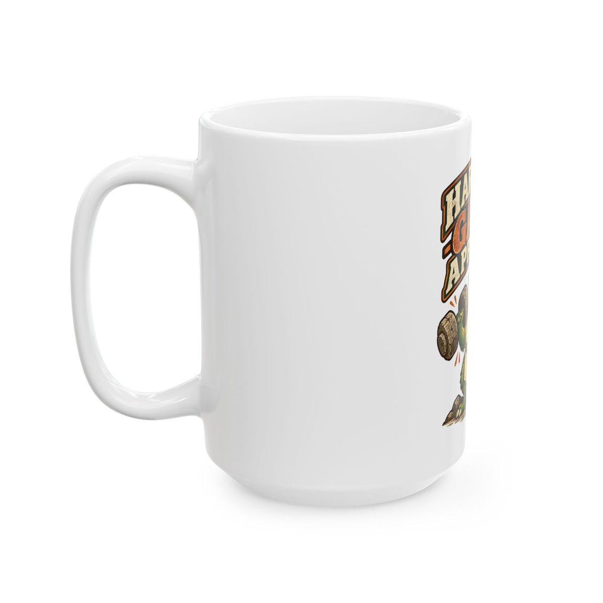 Hark The Gains Approach Mug, Funny Gym Lover Gift for Him Her, Workout Christmas Gift, Coffee Mug 11oz 15oz