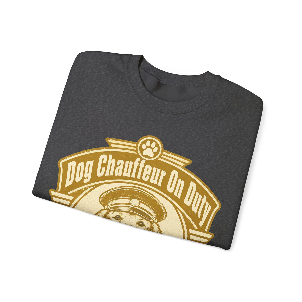 Dog Chauffeur On Duty Golden Retriever Sweatshirt | Funny Dog Lover Crewneck