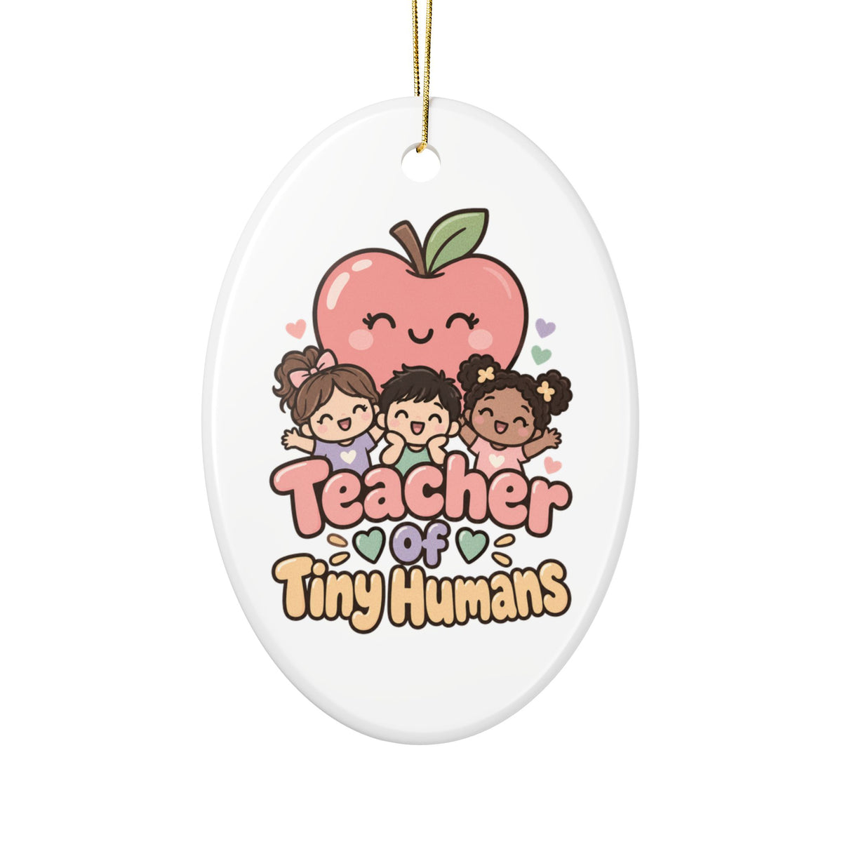 Teacher Of Tiny Humans Ornament, Funny Teacher Gift from Student, Teacher Christmas Gift, Christmas Ornament 2026