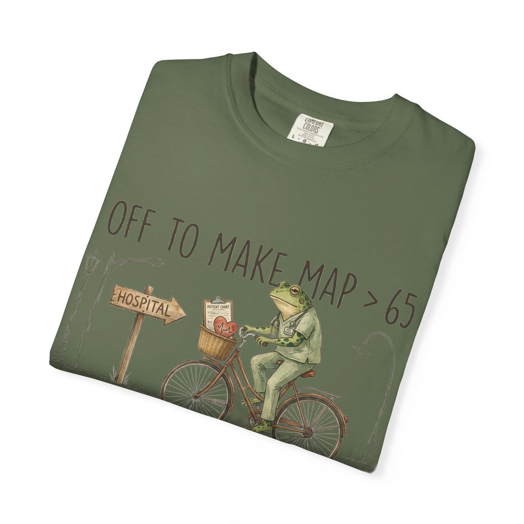 Off To Make MAP Over 65 Shirt, Funny ICU Nurse Frog Tee, Critical Care Nurse Shirt, RN Gift
