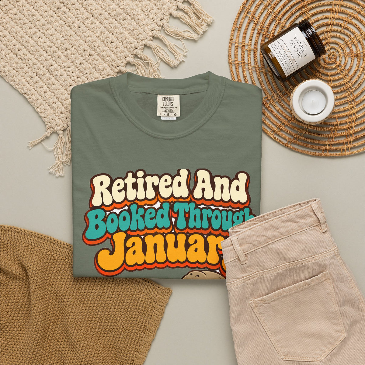 Retired And Booked Through January Shirt | funny retirement gift