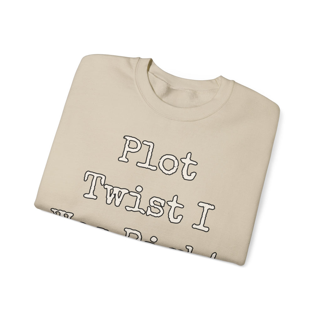 Sarcastic Sweatshirt For Women Plot Twist I Was Right | Funny Sarcasm Sweatshirt | Sarcastic Quote Sweatshirt | Gift