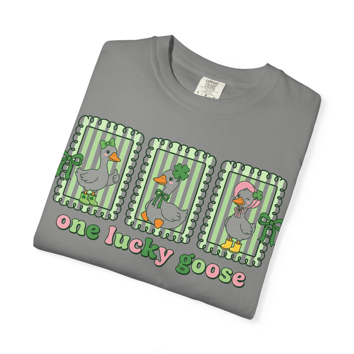 One Lucky Goose Framed Panels Shirt, Irish Goose Trio Tee, St Patricks Day Shirt, Funny Gift