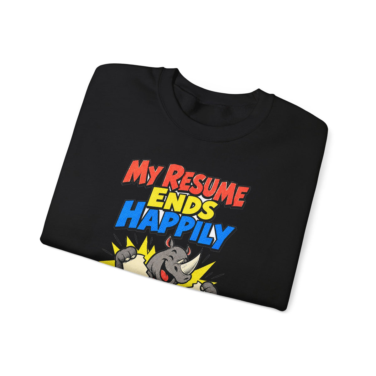 Funny Retirement Sweatshirt My Resume Ends Happily, Retirement Gift Tee, Comfort Colors Graphic T-Shirt