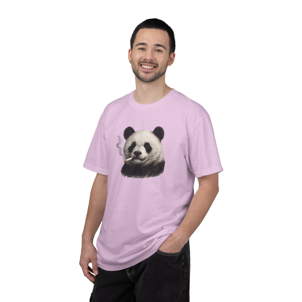 Smoky Panda Tee — Graphic Panda Smoking Design T-Shirt