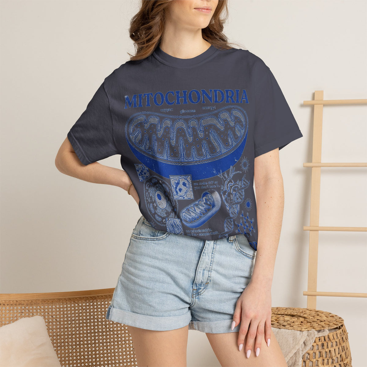 Mitochondria Powering Life Since Forever Shirt, Funny Biology Teacher Tee, Science Nerd Shirt, Student Gift