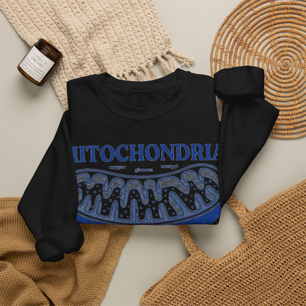 Mitochondria Powering Life Since Forever Sweatshirt, Retro Science Diagram Sweatshirt, Biology Teacher Gift, Science Nerd Sweatshirt, Cell B