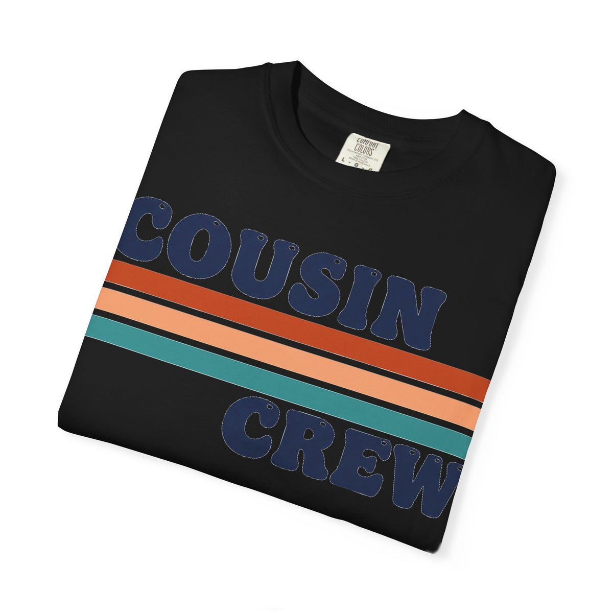 Cousin Crew Stacked Stripe Shirt, Vintage Stripe Family Tee, Matching Cousin Shirt, Reunion Gift
