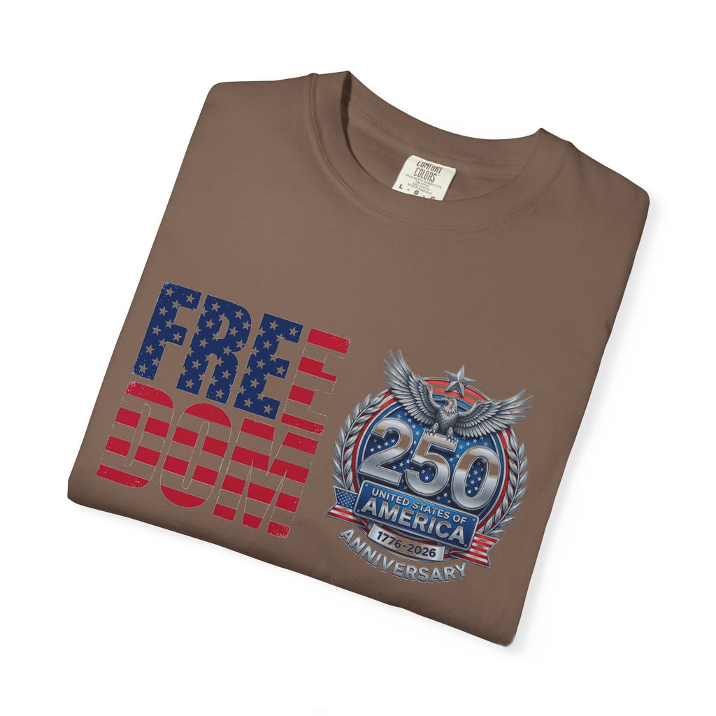 Freedom 250 Stacked Shirt, America Semiquincentennial Crest Tee, Patriotic 1776-2026 Shirt, July 4th Gift