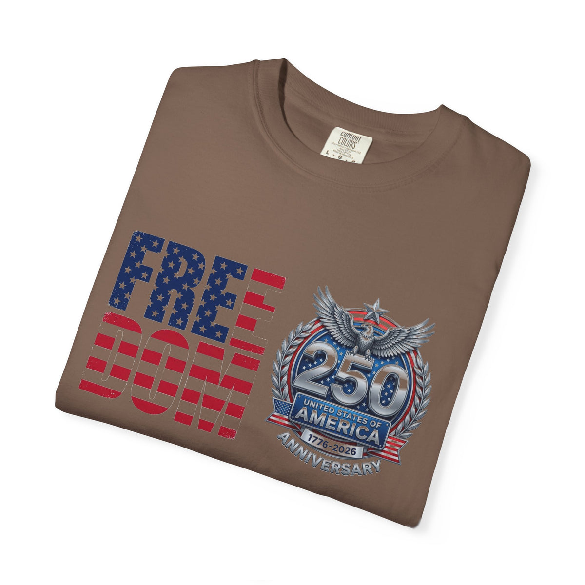 Freedom 250 Stacked Shirt, America Semiquincentennial Crest Tee, Patriotic 1776-2026 Shirt, July 4th Gift