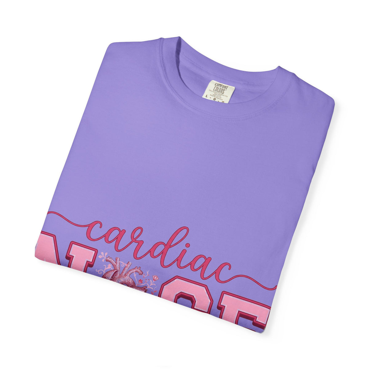 Cardiac Nurse Anatomical Heart Shirt, Pink Varsity Cardiology Tee, Cardiac RN Shirt, Nurse Gift