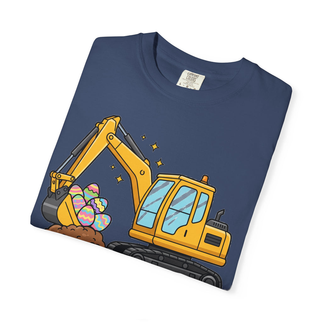 Eggs-Cavator Big Digger Shirt, Easter Excavator Tee, Construction Easter Shirt, Kids Easter Gift