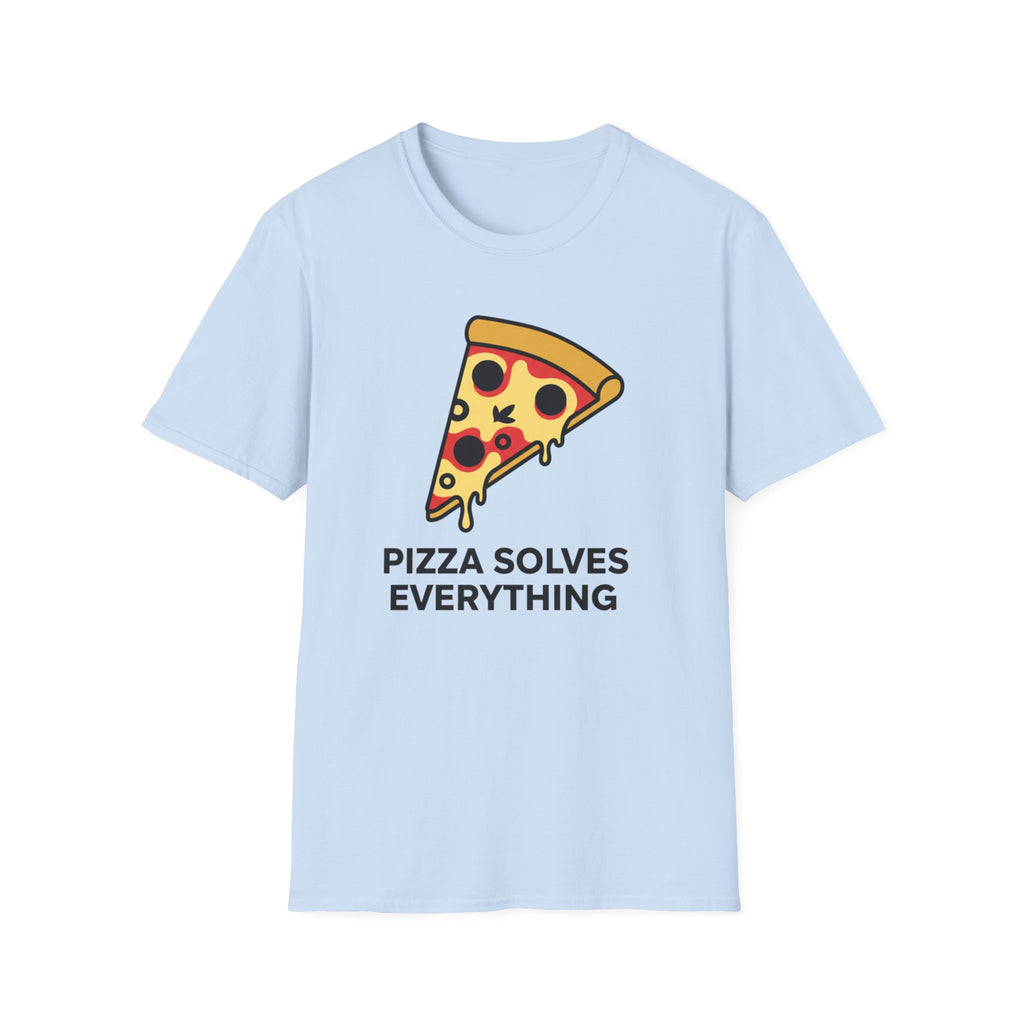 Pizza Solves Everything Shirt, Funny Pizza Lover Tee, Foodie Gift