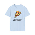 Pizza Solves Everything Shirt, Funny Pizza Lover Tee, Foodie Gift