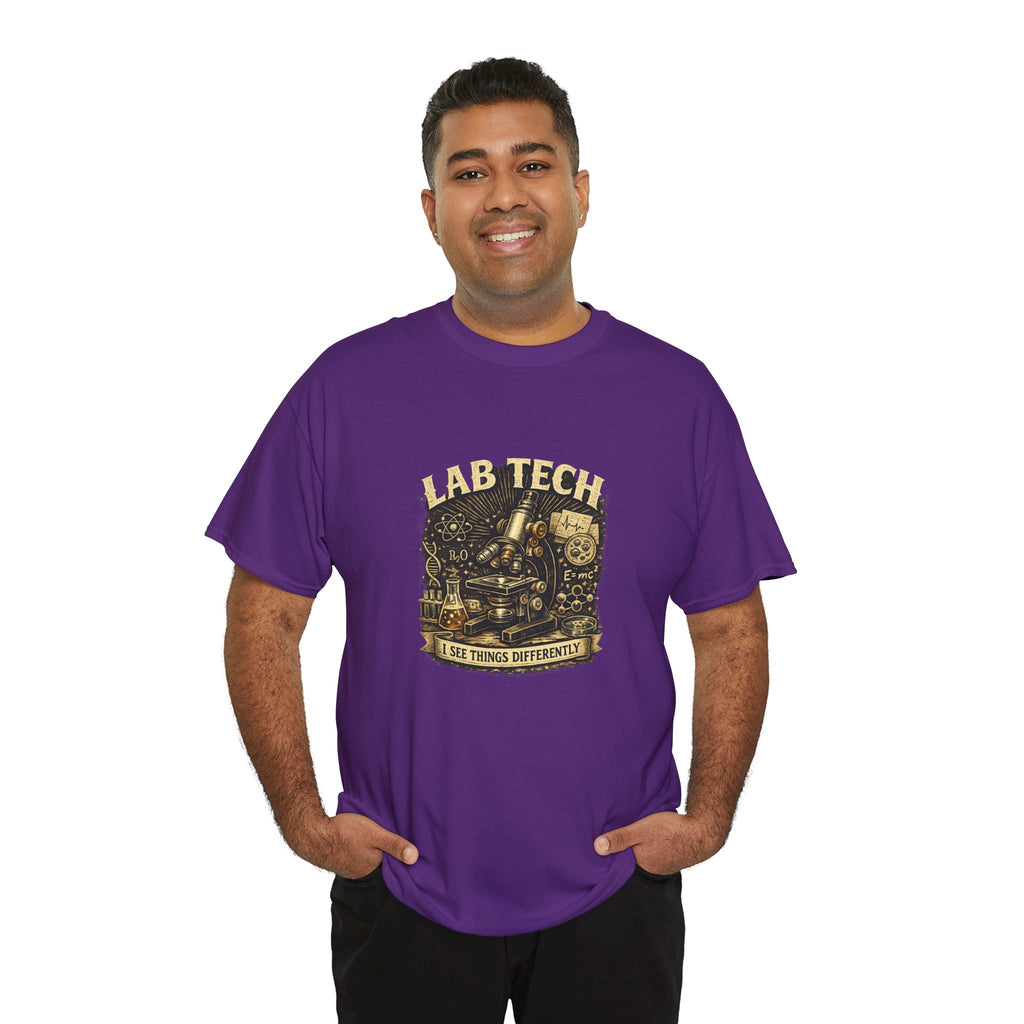 Lab Tech T-Shirt — "I Make Things Different" Vintage Science Tee