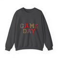 Game Day Sweatshirt, Baseball Leopard Checkered Chenille Letters Sweatshirt, Baseball Mom Sweatshirt, Softball Game Day Gift, Sports Mom Var