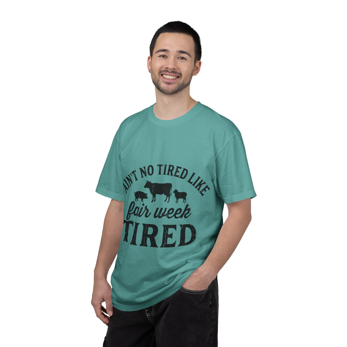 Ain't No Tired Like Fair Week Tired Shirt, Funny Livestock Show Tee, County Fair Mom Shirt, 4H Gift
