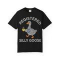Registered Silly Goose Straight Text Shirt, Embroidered Look Nurse Goose Tee, Funny RN Shirt, Nurse Gift