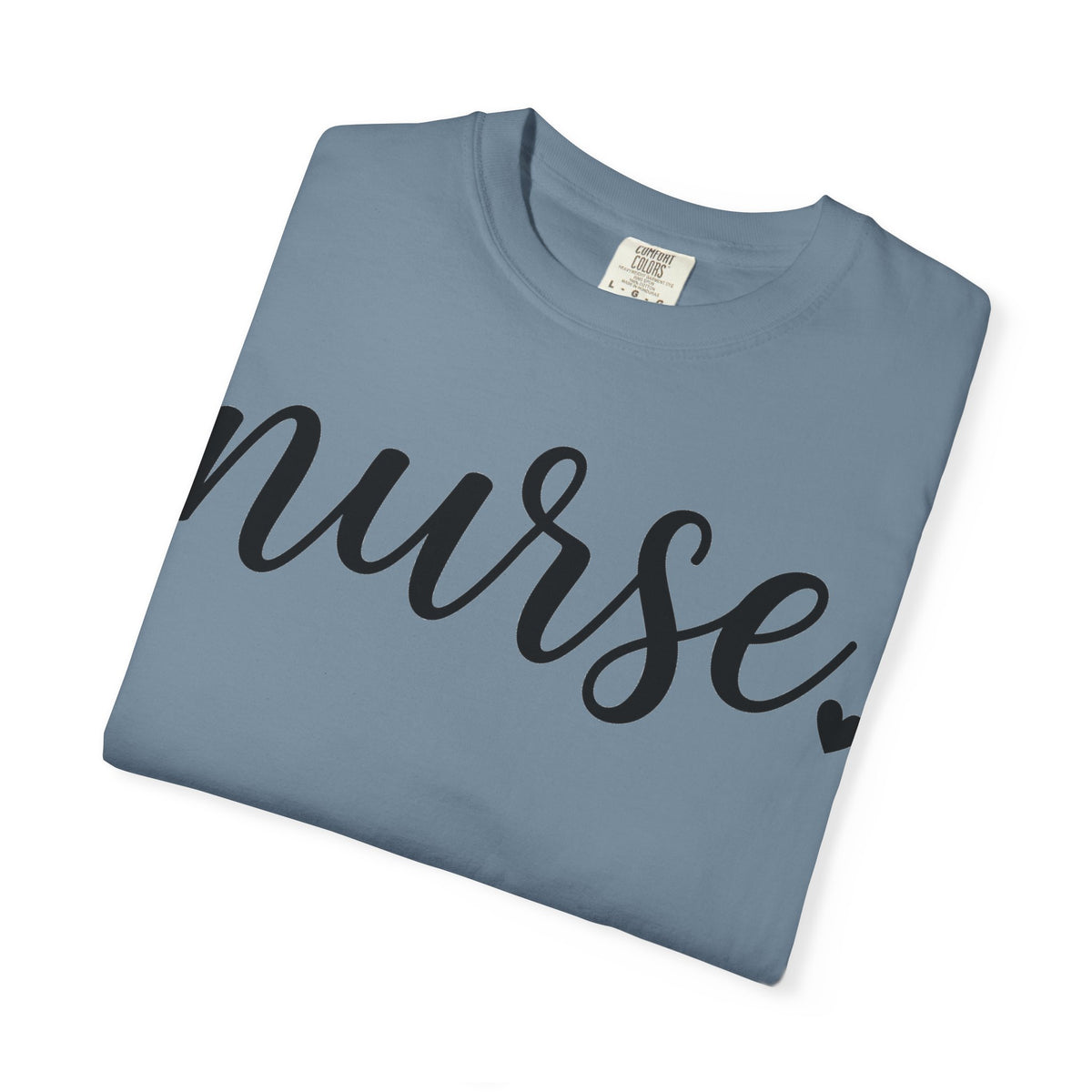 Nurse Script Heart Shirt, Bold Hand Lettered Nurse Tee, Minimal RN Shirt, Nurse Week Gift