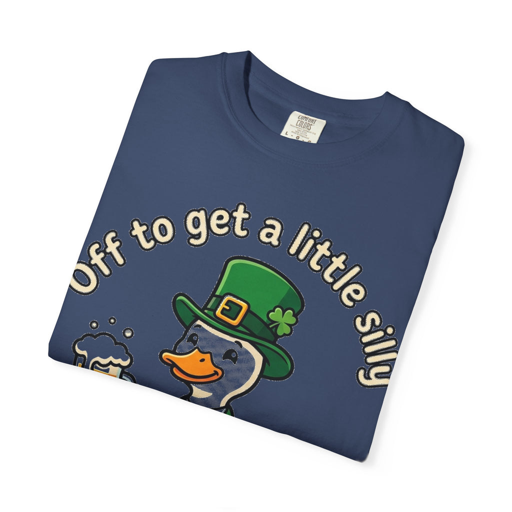 Off To Get A Little Silly Bold Shirt, Leprechaun Duck Beer Tee, Funny St Patricks Day Shirt, Irish Gift