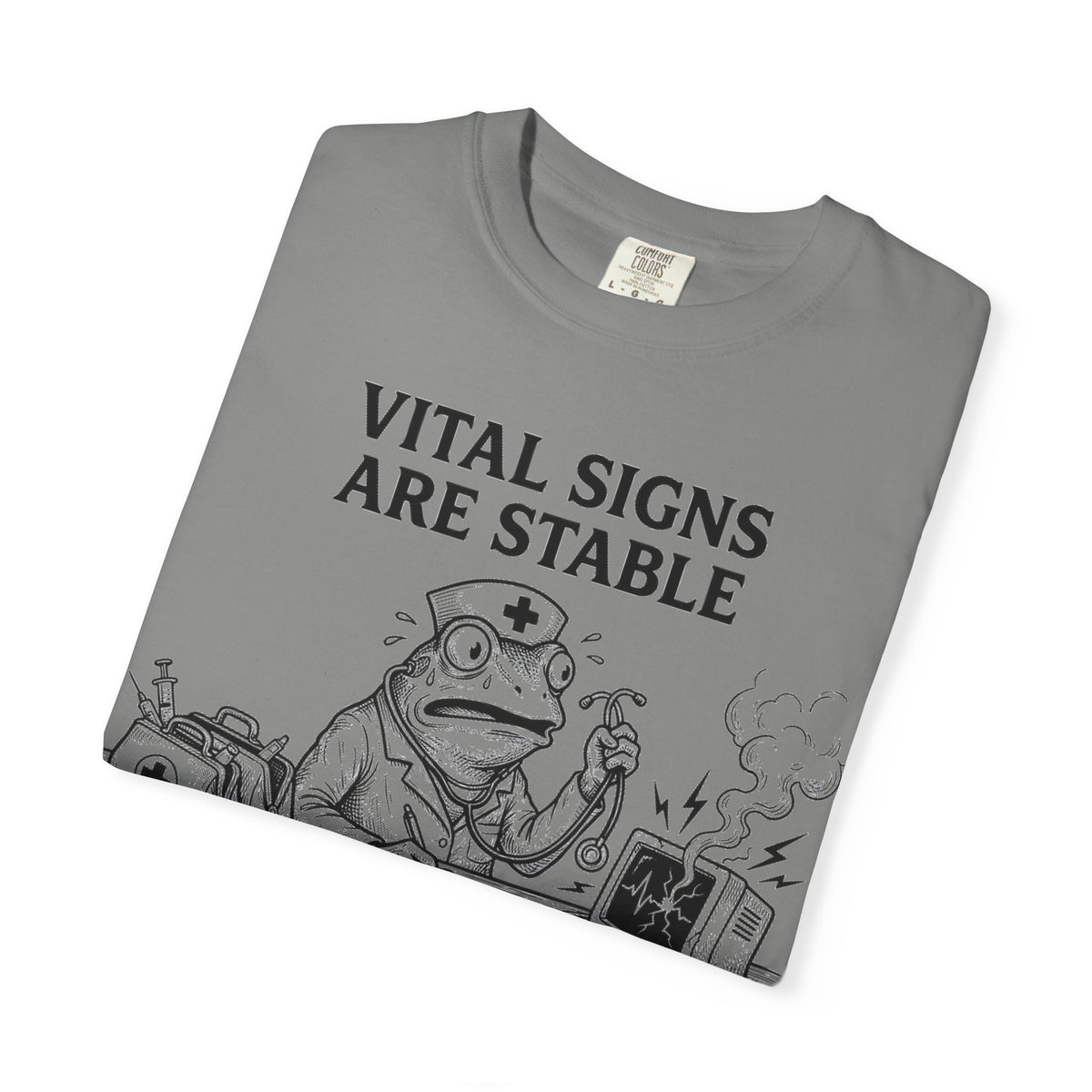 Vital Signs Are Stable I Am Not Shirt, Funny Nurse Frog Tee, Burnt Out RN Shirt, Night Shift Gift