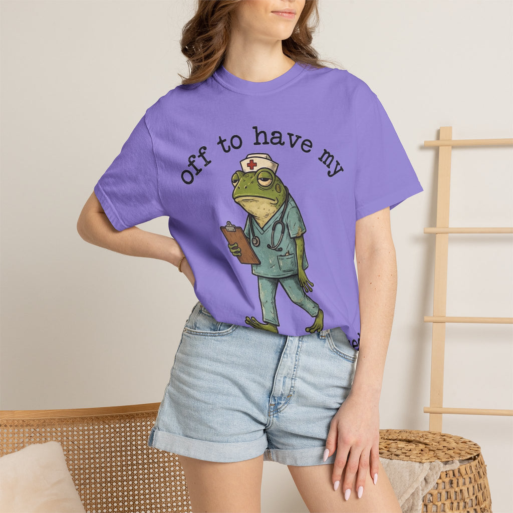Off To Have My Flabbers Gasted Shirt, Funny Nurse Frog Tee, Sarcastic Scrubs Shirt, RN Gift