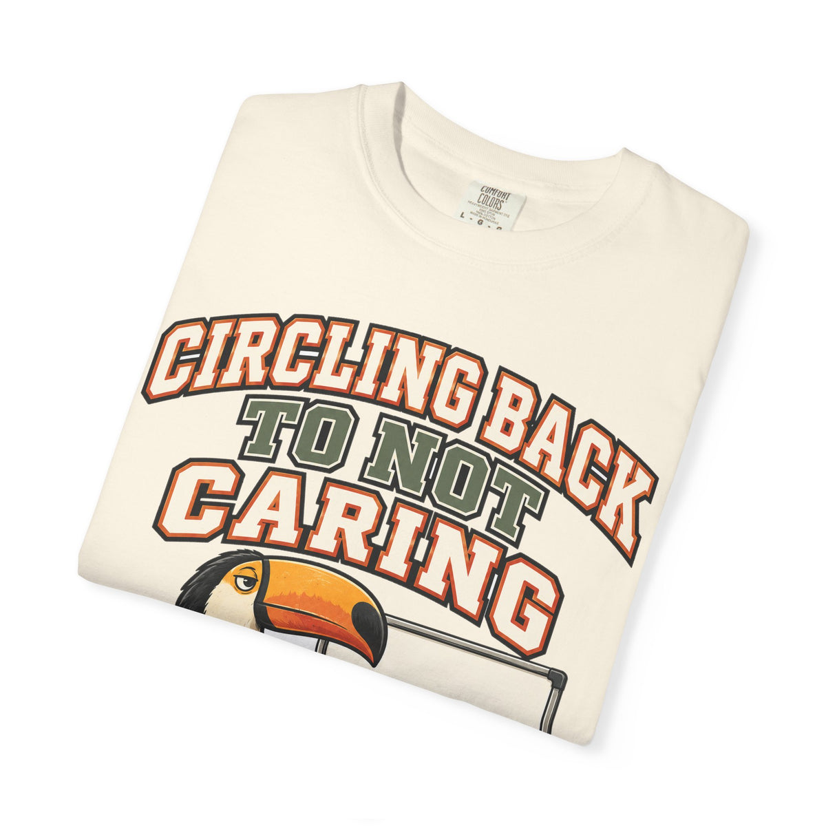 Sarcastic Shirt Circling Back To Not Caring, Funny Sarcastic Tee, Comfort Colors Graphic Shirt