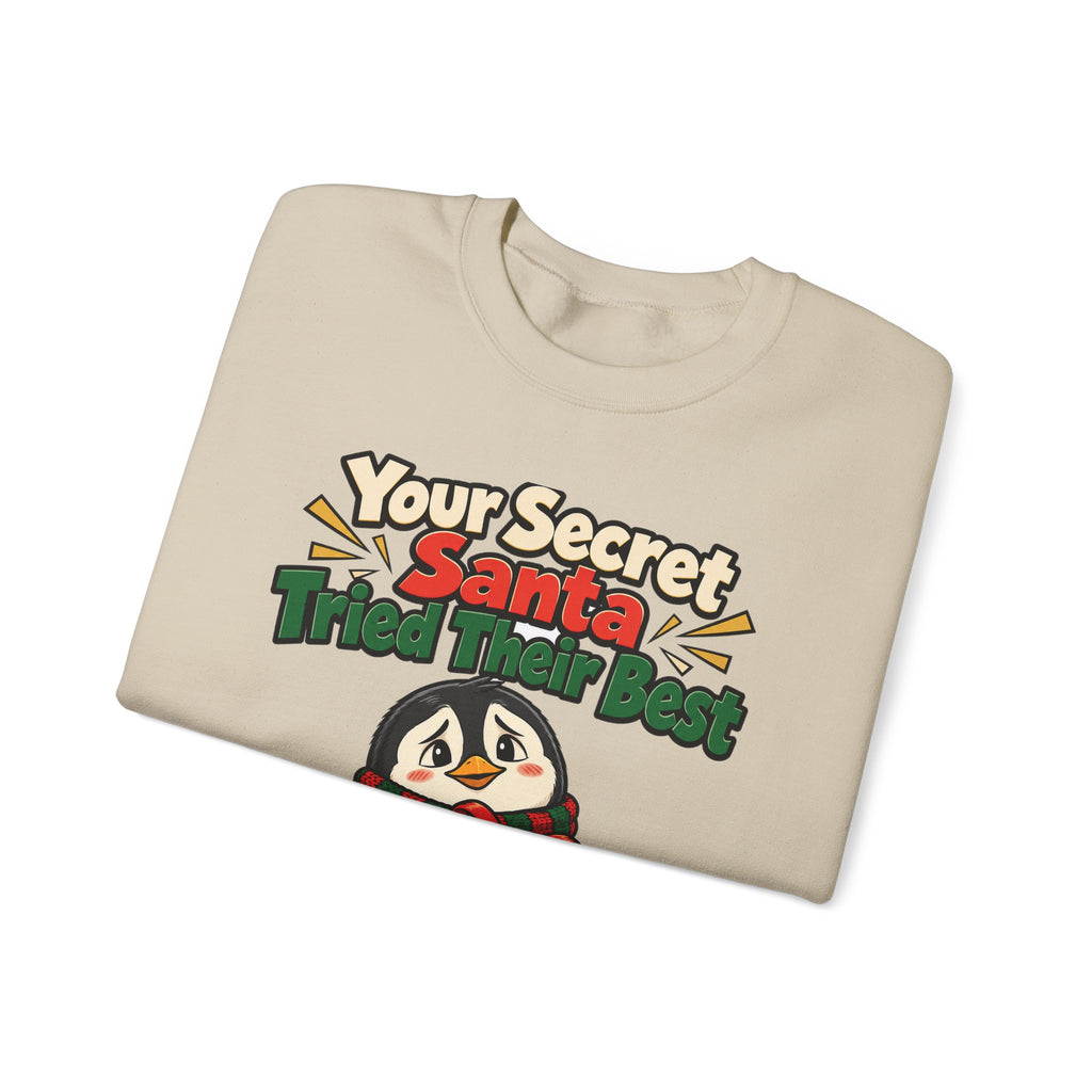 Your Secret Santa Tried Their Best Sweatshirt | secret santa gift | Work Gift