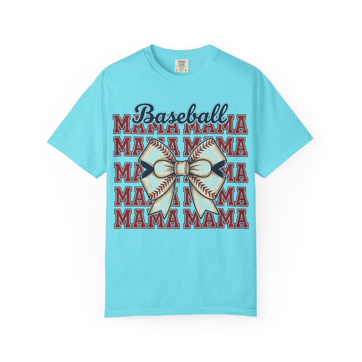 Baseball Mama Big Bow Shirt, Five Row Varsity Mama Tee, Baseball Mom Game Day Shirt, Baseball Mom Gift