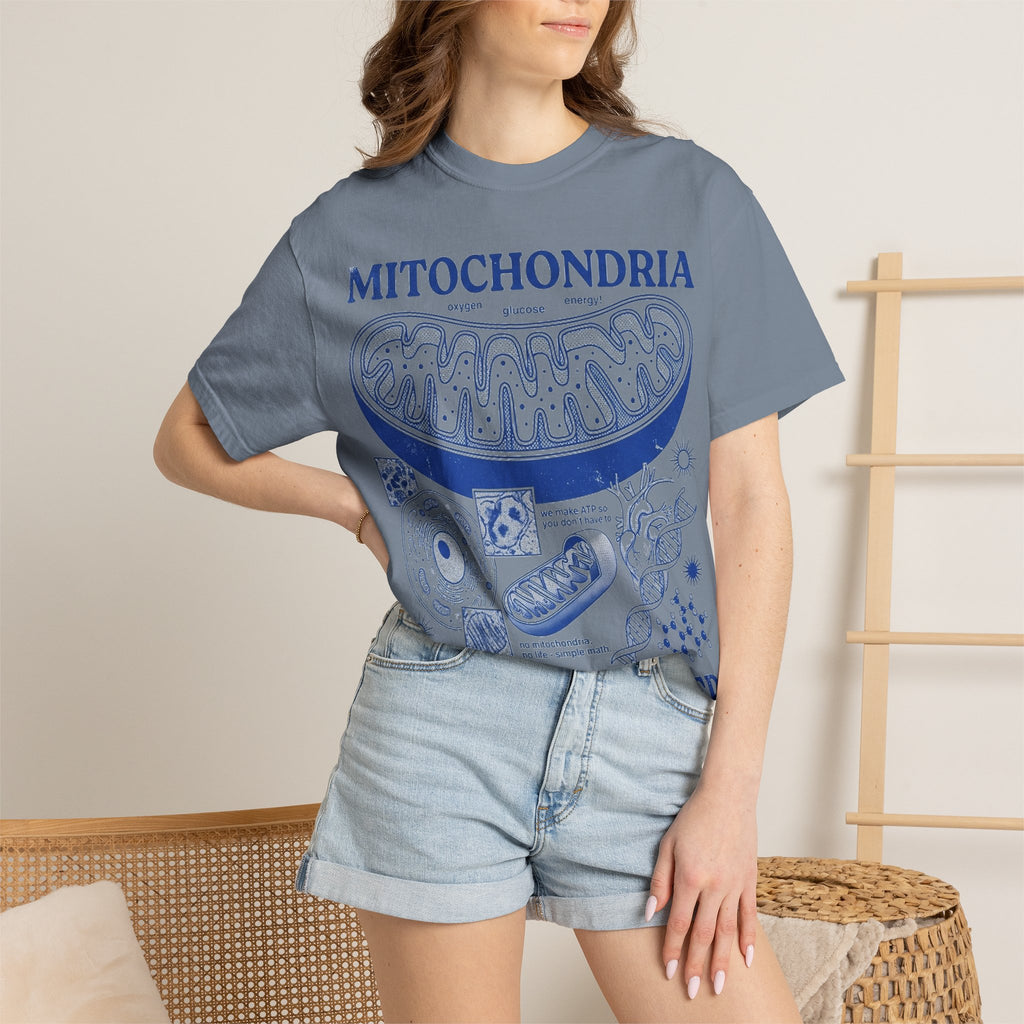 Mitochondria Powering Life Since Forever Shirt, Funny Biology Teacher Tee, Science Nerd Shirt, Student Gift