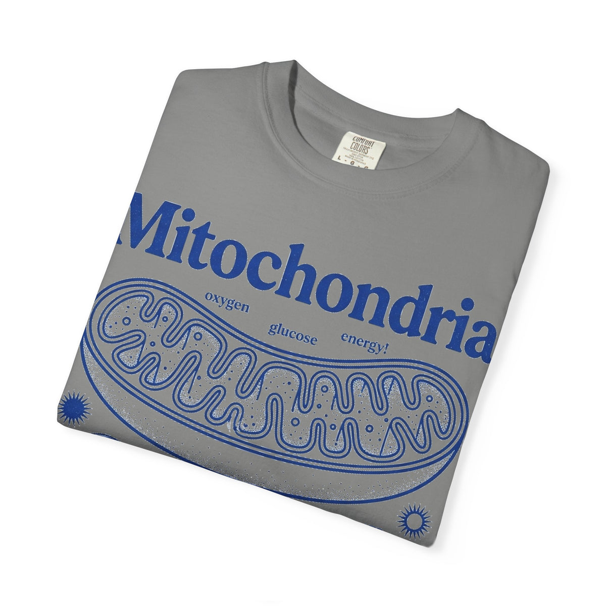 Mitochondria Powering Life Since Forever Tall Shirt, Retro Biology Poster Tee, Science Teacher Shirt, Nerd Gift