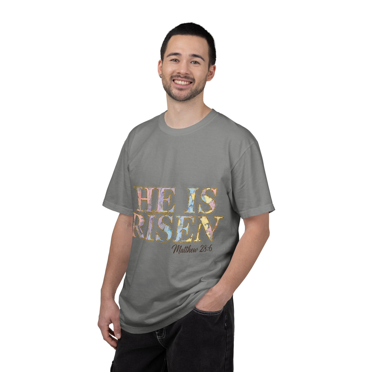 He Is Risen Shirt, Matthew 28:6 Easter Tee, Watercolor Christian Easter Shirt, Faith Gift