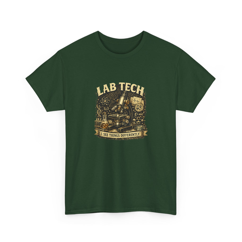 Lab Tech T-Shirt — "I Make Things Different" Vintage Science Tee