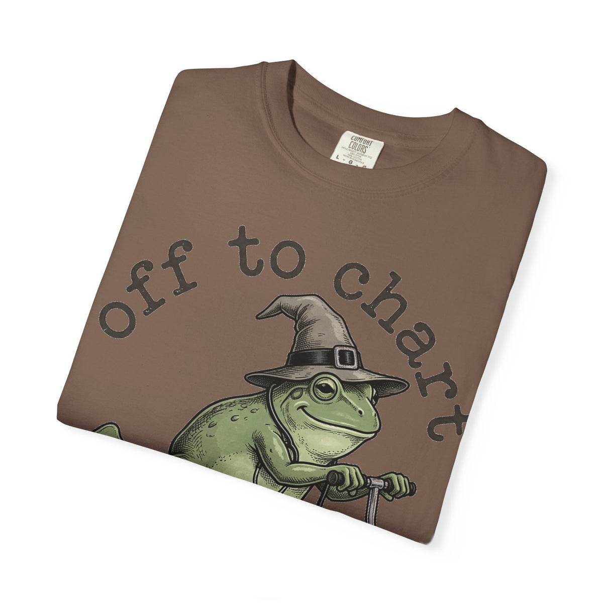 Off To Chart Etched Frog Shirt, Vintage Nurse Frog Scooter Tee, Charting Humor Shirt, RN Gift